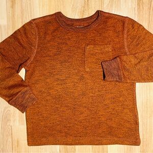 Old Navy Boys Rust Orange Crewneck Sweatshirt with Pocket XS/5T